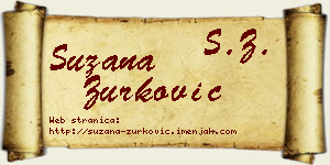 Suzana Zurković vizit kartica